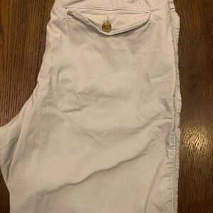 American Eagle Outfitters White Flat Front Shorts